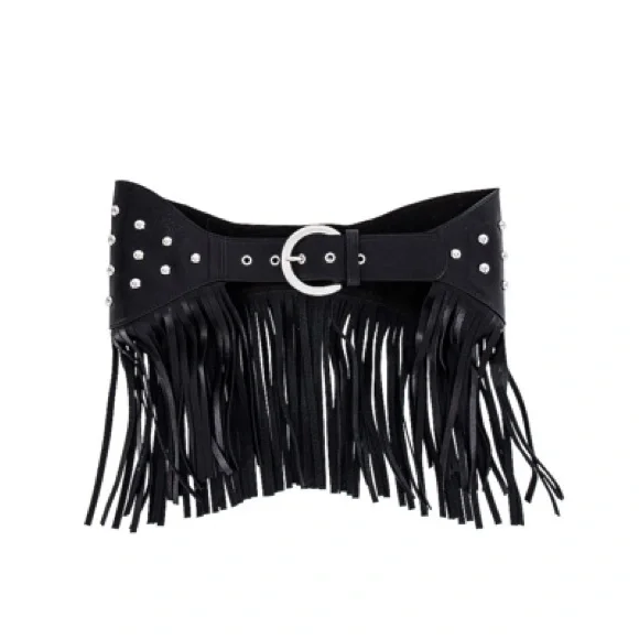 GRLFRND | Accessories | Grlfrnd Womens Junie Leather Fringe  display picture 3